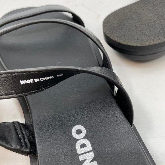 Blondo Black Leather Open Toe Sandals | Women’s Size 6 - Picture 7 of 7